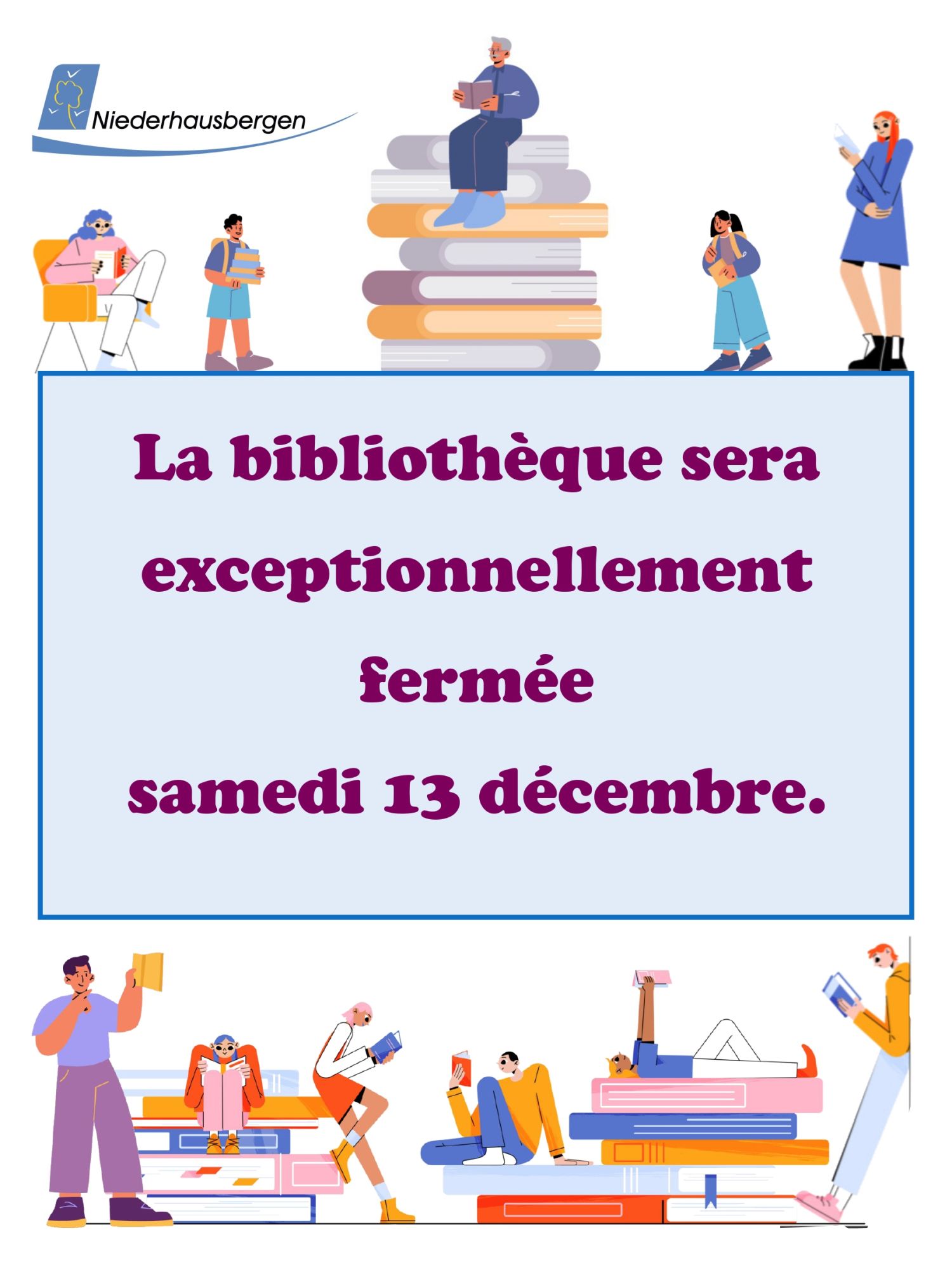 fermeture exceptionnelle - bibliothèque