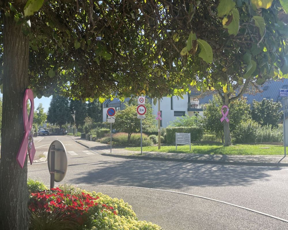 La commune s'habille de rose