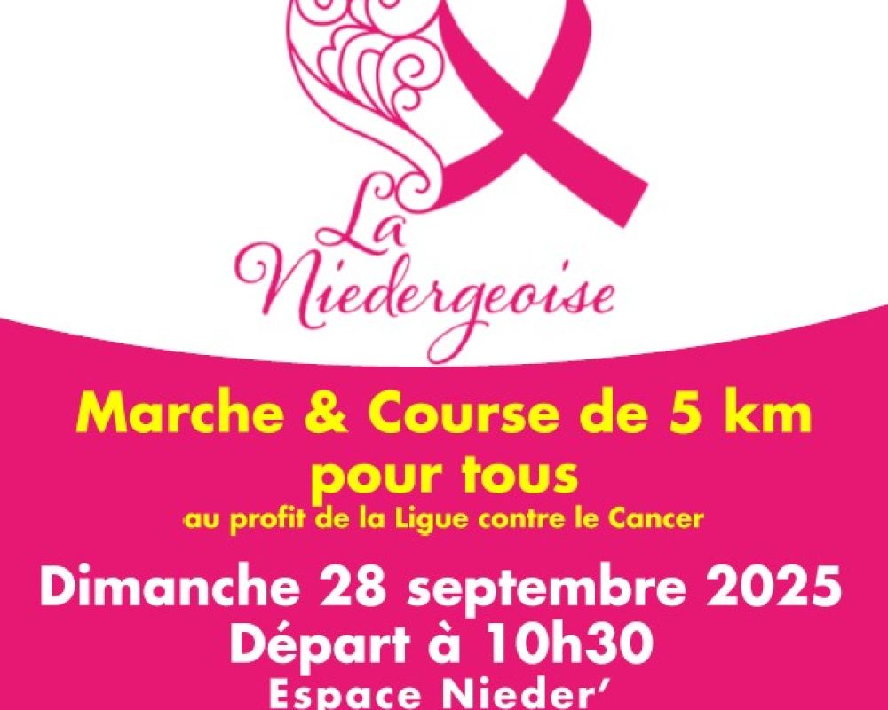 La Niedergeoise : 28/9 PENSEZ À VOUS INSCRIRE