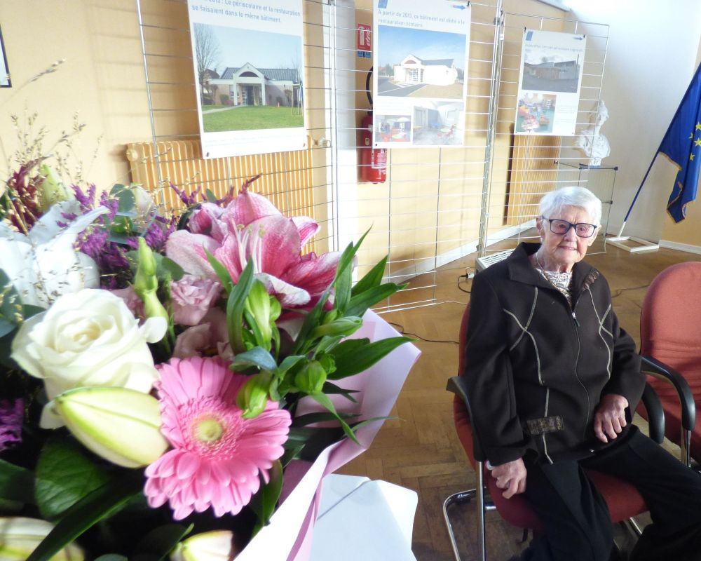 Une belle r&eacute;ception pour une centenaire