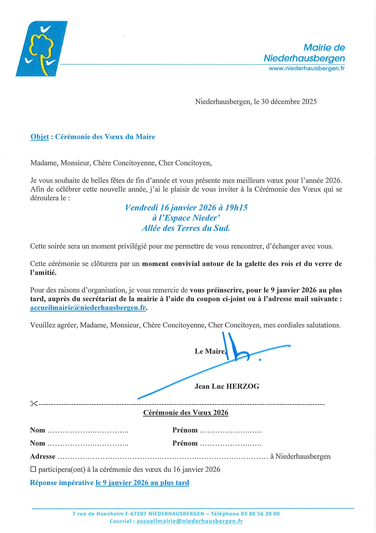 invitation aux voeux